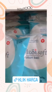 [ BISA COD ] Medisoft Kapas Bola Cotton Ball 120 pcs / kapas bulat / lembut KAPAS BOLA MEDISOFT COTTON BALL