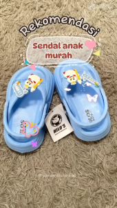 Hilos Sandal anak perempuan Sandal Jepit  Sandal Bayi karakter Kuromi Tali Belakang Kekinian