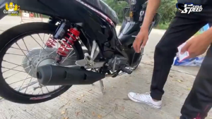 PRO SPEED ท่อผ่าย่น WAVE-110i ปี 2009-2020 เวฟ (จุกเลส) มอกแท้100% คอสแตนเลสแท้ คอลาย เกรด 304 โปรสปีด [มอก. 341-2543 ใบอนุญาตที่ ท 4925-74/341] + ฟรี พวงกุญแจ อย่างดี 1 อัน ***ย่น+จุกเลส***