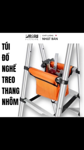 Túi đựng đồ nghề treo thang nhôm hỗ trợ làm việc trên cao tiện hơn dùng hộp hay thùng đựng đồ nghề