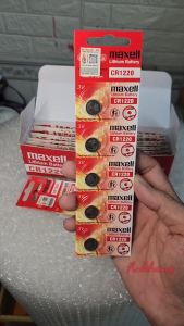 Vỉ 5 viên Pin CR1220 /CR 1220 Lithium Maxell 3V mẫu mới Made in Japan - Hàng chính hãng