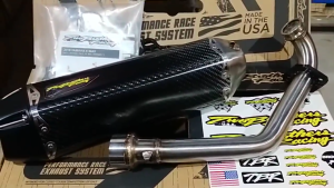 PROMO SPECIAL Two Brothers Racing Knalpot Full System Carbon Yamaha XMAX 250-300 Tahun 2017-2018