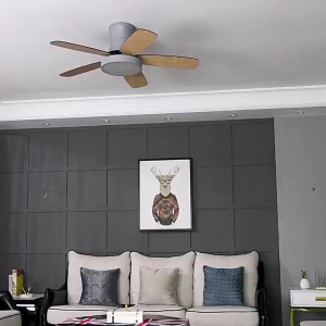 GOGEOUS Lampu kipas angin gantung plafon ruang tamu modern dan ederhana kipas lampu gantung 2in1 3 warna 6 kecepatan 42/48 inci meja makan kamar tidur balkon led dan lampu kipas angin remote