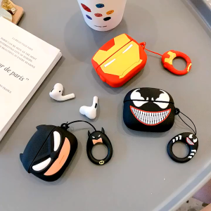 Case Airpods Gen 1/2 Gen 3 Pro Inpods 12 i12 3D Karakter Superhero Case Airpods Marvel DC Captain America Batman Spiderman Ironman Venom Case Airpods Starwars Baby Yoda Stormtrooper Case Airpods Keren