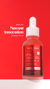 PERFECT WHITE Pink Arbutin Pome Serum Body Whitening Booster | Mencerahkan Kulit Badan Kusam