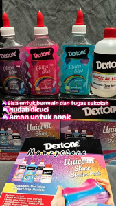Slime Glitter Dextone Rainbow - Rainbow kit Mainan anak