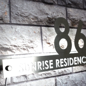 Nomor Rumah Stainless Steel Premium Model CK-23