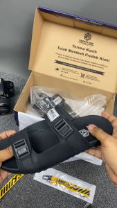 NS21 Sandal Pria Dewasa Sendal Slop Hitam Terbaru