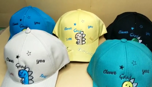 Topi Anak Laki-laki & Perempuan Motif Bordir Dinosaurus Lucu Terbaru Model Bisbol