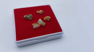 ห่วงหูกระต่าย ติดเพชร // ชุบทองไมครอน หลายแบบให้เลือก