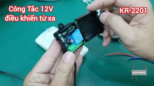 KR2201 - Mạch công tắc điều khiển từ xa 12V 10A - remote 2 nút