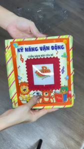 Sách vải tương tác cho bé - chủ đề Kỹ năng vận động giúp bé phát triển đa giác quan rèn kỹ năng sống cơ bản
