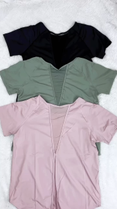 Oppa Style Shop Baju Atasan Wanita Olahraga | Baju Wanita Model Jaring Ikat Belakang Senam Gym Yoga