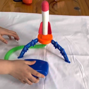 Sweetybayibayi Rocket Launcher Toy For Kids LED Step Jump Rocket Toys Luminous Foot Pump Launcher Rocket Toys Kids Outdoor Toys