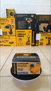 Sạc pin máy khoan sạc máy bulong 21V sạc nhanh tự ngắt chân pin phổ thông STARKER công nghệ Đức