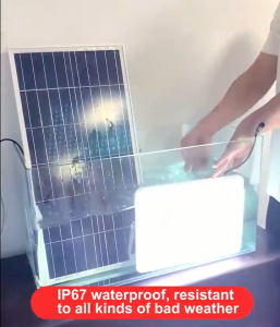Solar flood light outdoor waterproof IP67 1500W LED light outdoor lighting solar lights with solar panel remote control