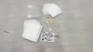 A9-A10 ชั้นวางรองเท้าพลาสติก  ( 2แถว4ชั้น ) มาพร้อมกับความจุขนาดใหญ่ และฝาปิดอย่างดี ชั้นวางของอเนกประสงค์