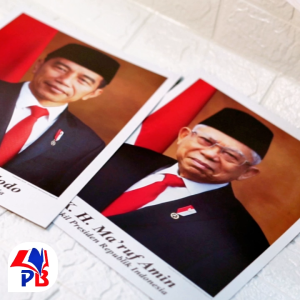 Foto Presiden dan Wakil Presiden Indonesia 25X35 CM / Gambar / Poster Lembaran