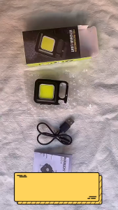 Senter Mini LED 3 Mode Portable / COB Keychain Light Rechargeable Lampu Gantungan Kunci Kecil Tahan Air Isi Ulang Listrik / Key Chain Magnet Besi Pembuka Botol Aluminium Untuk Camping Hiking Backpaker Multifungsi - GP Mall