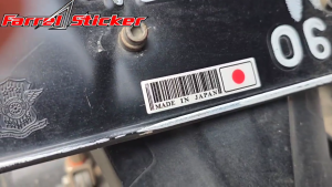 STICKER MADE IN JAPAN STIKER TIMBUL JEPANG BARCODE