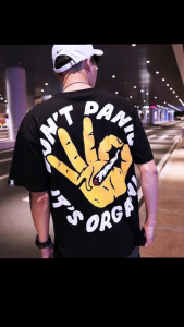 Real Angels - Kaos Oversize dont panic Cotton Combed 24s baju Pria & Wanita