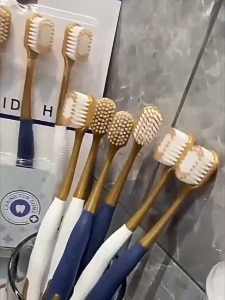 6Pcs Ultra-fine Soft Toothbrush Healthy Teeth Clean & Gum Protection Bristle Household Essential Cle Adult Toothbrush