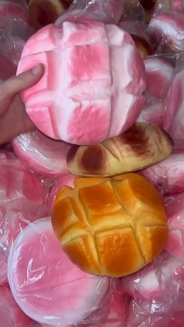 [shamao🇲🇾] squishy 慢回弹捏捏食玩超级大菠萝吐司蛋糕