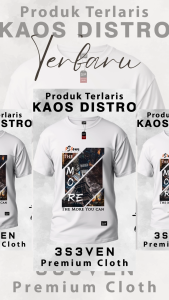 Tshirt Baju Kaos Distro Premium Pria Dewasa klasik Bandung cotton 24 S -  3S3ven Clothing Official