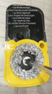 SUPER MOP BOLDE BLACK ADAM BLD06m   Super Mop Double Side Black Adam Edition Alat Pel Putar Otomatis