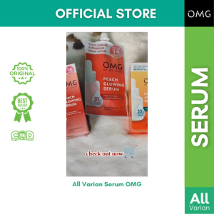 OMG OH MY GLOW Peach & Mugwort Anti Acne Serum Pencerah Wajah