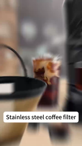 Reusable Coffee Filter Gold Tone Permanent Cone Shape