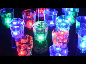 4pcs Color Light Up Cups Plastic Glowing Party Cups Beverage Wine Drink Cup