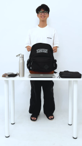 Scratchline College Classic blue Backpack Pria dan Wanita