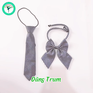 Cà Vạt Đồng Phục Học Sinh Và Nơ Đồng Phục Kẻ Sọc Cá Tính Cho Lớp Quay Chụp Kỷ Yếu