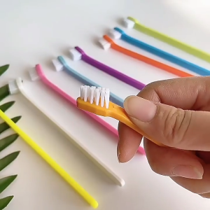 Mini Pet Tooth Brush - Effective Dental Care Oral Care Plague Tartar Removal Soft Bristles Easy Cleaning Brushing Tool