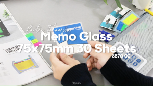 Bantex Memo Glass 75x75mm 30 Sheets #8870 02