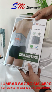 Lumbar Sacro / Penyangga Pinggang / Sammora / Bahan bamboo / infrared / SM-4520