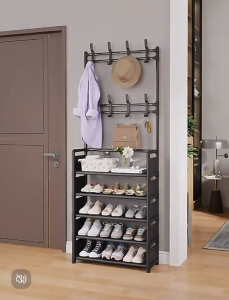 Đa chức năng Giày Caps Tủ giày một mảnh Nhà cửa phòng ngủ đơn giản Nhiều lớp Chống bụi Sắt Kệ giày Kệ đựng đồ ở cửa