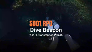 Orcatorch SD01 PRO signal light 70 hours runtime scuba diving