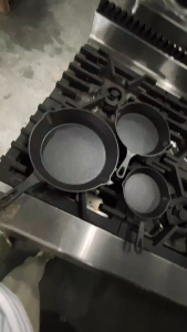 Cast Iron Skillets (Durable Grill Fry Pan for Indoor and Outdoor Use)