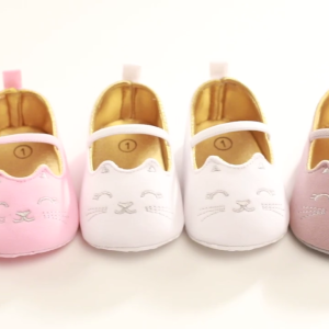 New White Newborn Shoes: Fashion Bow Princess Shoes & Baby Anti-slip Sports Shoes