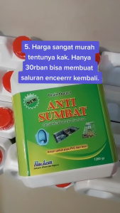 Pembersih toilet dan kamar mandi ANTI SUMBAT NACHEM ORIGINAL FREE KUAS DAN SARUNG TANGAN