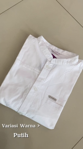 Kemeja Koko Panjang Putih Kekinian Raunapride / RKAD PJ 03 White