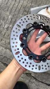 DISC PIRINGAN CAKRAM 220MM NINJA 150 R KR SS BELAKANG DISK BRAKE REAR DISCBRAKE BY MU-FAC