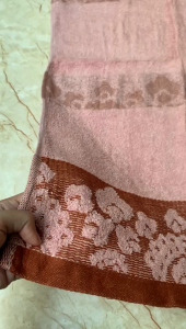 Handuk Mandi Dewasa Besar Lis Bunga Warna Cerah 70x110cm