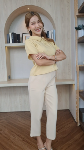 ิB13 เสื้อแขนสั้น เสื้อคอปก เสื้อทำงาน Easter Egg