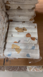 ผ้าอ้อมสาลู27*27นิ้ว #ผ้าอ้อมเด็ก #ผ้าอ้อมสาลูคอตตอน100% คละลายชายหญิง