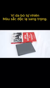 Ví da bò cao cấp siêu mềm -ví da thật bảo hành da 2 năm