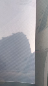 PLASTIK KAKU PP GARIS BERGELOMBANG BENING TEBAL 0.50MM X 70 CM X 100 CM