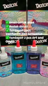Dextone Confetti Slime Kit / diy slime / bahan slime anti gagal